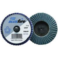 Mini-disque &agrave; lamelles R884P BlueFire, 3" x Type 27, Grain P40, Alumine de zirconium Seaboard Timber Mart