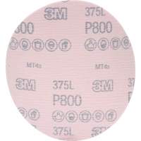 Hookit 375L Film Disc, 6" Dia., P800 Grit, Aluminum Oxide Seaboard Timber Mart