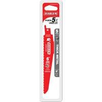 Lame de scie alternative pour la d&eacute;molition et les m&eacute;taux &eacute;pais, Bim&eacute;tal, 8-10 Dents par pouce, 6" lo Seaboard Timber Mart
