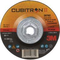 Cubitron II Quick Change Cut & Grind Wheel, 4-1/2" x 1/8", 5/8"-11 Arbor, Type 27, Ceramic Seaboard Timber Mart