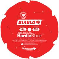 Lame de scie &agrave; d&eacute;couper HardieBlade, 10", 6 dents, Pour B&eacute;ton de fibre Seaboard Timber Mart