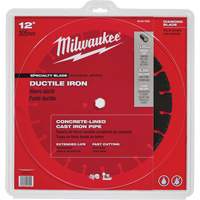 Lame de scie circulaire pour la fonte ductile, 12", Pour Fonte ductile Seaboard Timber Mart