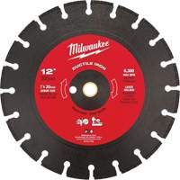 Lame de scie circulaire pour la fonte ductile, 12", Pour Fonte ductile Seaboard Timber Mart