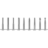 1855 Double Cut Carbide Burr Set, 9 Pieces Seaboard Timber Mart