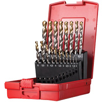 Jobber Length Drill Set, 19 Pieces, High Speed Steel Seaboard Timber Mart