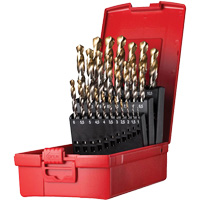 Jobber Length Drill Bit Set, 25 Pieces, High Speed Steel Seaboard Timber Mart
