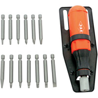 Jeu de tournevis multi-embouts de 15 pi&egrave;ces, Prise Plastique Seaboard Timber Mart