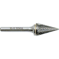 Cone Point Burr, 1/2" Dia., 1/4" Shank, 7/8" Depth of Cut Seaboard Timber Mart