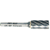 A5-NF JET-KUT&reg; Cylindrical Shape Bur for Aluminum/Non-ferrous Materials, 1/2" Dia., 1/4" Shank Seaboard Timber Mart
