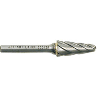 L4-NF 1/4" Taper Shape Bur for Aluminum/Non-ferrous Materials, 1/2" Dia. Seaboard Timber Mart
