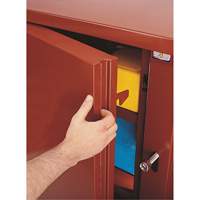 Jobsite Shelf Cabinet, Steel, 47.5 Cubic Feet, Red Seaboard Timber Mart