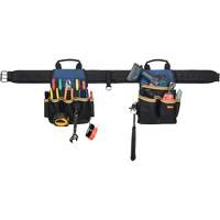 20 Pocket Tool Belt Combo, Polyester, Black Seaboard Timber Mart