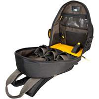 Techgear 53-Pocket Tool Backpack, 16" L x 13-1/4" W, Black, Polyester Seaboard Timber Mart