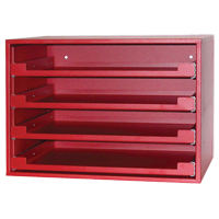 Compartment Rack, 15" D x 21" W x 15" H, Red Seaboard Timber Mart