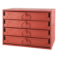 R&acirc;telier avec 4 boîtes &agrave; compartiments, 4 compartiments, 20-1/2" la x 12-1/2" p, 14-5/8" h, Rouge Seaboard Timber Mart