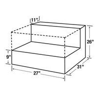 R&eacute;servoir de transfert pour carburant en acier, Acier, Capacit&eacute; 48 gal., Blanc Seaboard Timber Mart