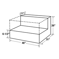 R&eacute;servoir de transfert pour carburant en acier, Acier, Capacit&eacute; 85 gal., Noir Seaboard Timber Mart
