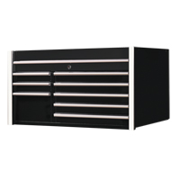 RX Series Tool Chest, 41" W, 8 Drawers, Black Seaboard Timber Mart