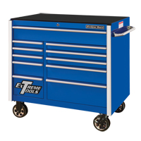 RX Series Rolling Tool Cabinet, 11 Drawers, 41-1/2" W x 25-1/2" D x 40-1/2" H, Blue Seaboard Timber Mart