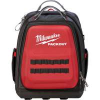 Packout Backpack, 15-3/4" L x 11-4/5" W, Black/Red, Ballistic Seaboard Timber Mart