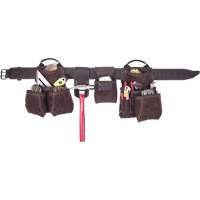 Deluxe Contractor's Tool Belt, Leather, Tan Seaboard Timber Mart