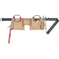 Constructor's Tool Belt, Leather, Tan Seaboard Timber Mart