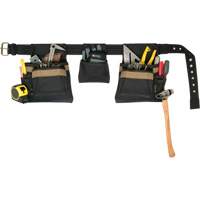 Deluxe Tool Belt Combo, Polyester, Black Seaboard Timber Mart
