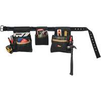 Deluxe Tool Belt Combo, Polyester, Black Seaboard Timber Mart