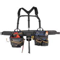 Deluxe Tool Belt, Polyester, Black Seaboard Timber Mart