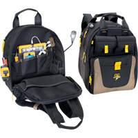 E-Charge Back Pack, 15" L x 10-1/2" W, Black, Polyester Seaboard Timber Mart
