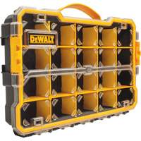 Compartment Pro Organizer, 11" W x 17-5/8" D x 2-7/8" H, Black/Yellow Seaboard Timber Mart