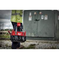 Sac ovale utilitaire, Nylon balistique, 24 pochettes, Noir/Rouge Seaboard Timber Mart