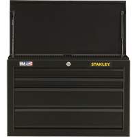 100 Series Tool Chest, 26" W, 4 Drawers, Black Seaboard Timber Mart