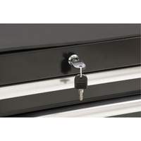 Chariot &agrave; outils industriel, 7 tiroirs, 27" la x 18-3/4" p x 39" h, Noir Seaboard Timber Mart