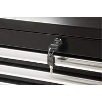 Industrial Tool Chest, 26" W, 4 Drawers, Black Seaboard Timber Mart