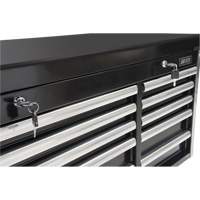 Industrial Tool Chest, 41" W, 10 Drawers, Black Seaboard Timber Mart