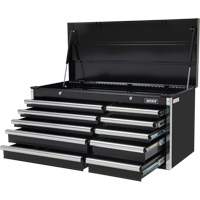 Industrial Tool Chest, 41" W, 10 Drawers, Black Seaboard Timber Mart