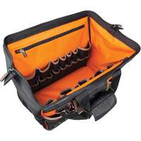 Tradesman Pro Wide-Open Tool Bag, Ballistic Nylon, 42 Pockets, Black Seaboard Timber Mart