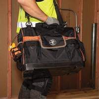 Tradesman Pro Wide-Open Tool Bag, Ballistic Nylon, 42 Pockets, Black Seaboard Timber Mart