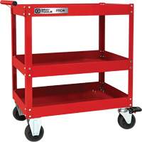 Chariot utilitaire robuste s&eacute;rie PRO+, 3 tiers, 30-1/5" x 38-1/3" x 19-1/2" Seaboard Timber Mart