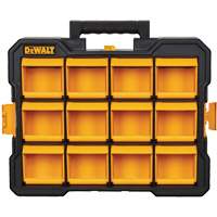 Flip-Bin Organizer, 3-7/8" W x 17-3/4" D x 13-7/8" H, Black/Yellow Seaboard Timber Mart
