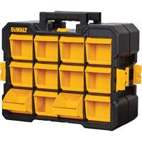 Flip-Bin Organizer, 3-7/8" W x 17-3/4" D x 13-7/8" H, Black/Yellow Seaboard Timber Mart
