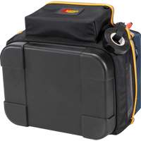 Porte-outils &eacute;lectrique/CHVAC &agrave; base moul&eacute;e, Polyester balistique, 20 pochettes, Noir/Bleu Seaboard Timber Mart