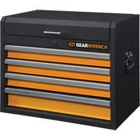 GSX Series Tool Chest, 26" W, 4 Drawers, Black/Orange Seaboard Timber Mart