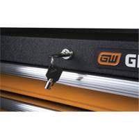 GSX Series Tool Chest, 26" W, 4 Drawers, Black/Orange Seaboard Timber Mart