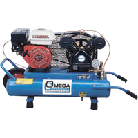 Compresseurs d'air s&eacute;rie entrepreneur, Essence, 6,6 gal. (8 gal. US), 125 PSI Seaboard Timber Mart