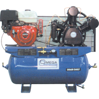 Industrial Series Air Compressors - Engine Compressors, 25 Gal. (30 US Gal) Seaboard Timber Mart