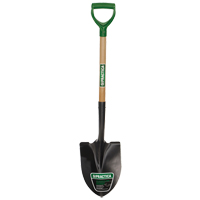 Round-Point Shovel, Tempered Steel Blade, Wood, D-Grip Handle Seaboard Timber Mart