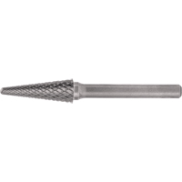 Solid Carbide Burrs - Taper Shape Radius End 14° Seaboard Timber Mart