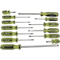 JHMSS-13 Jumbo Handle Mechanic's Screwdriver Set, 13 Pcs., Magnetic Seaboard Timber Mart